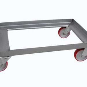 Wózek transportowy inox pod kosze 60x40 cm