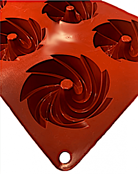 Forma silikonowa do wypieku babeczki spiralne 6 gniazd F107 - obrazek 3